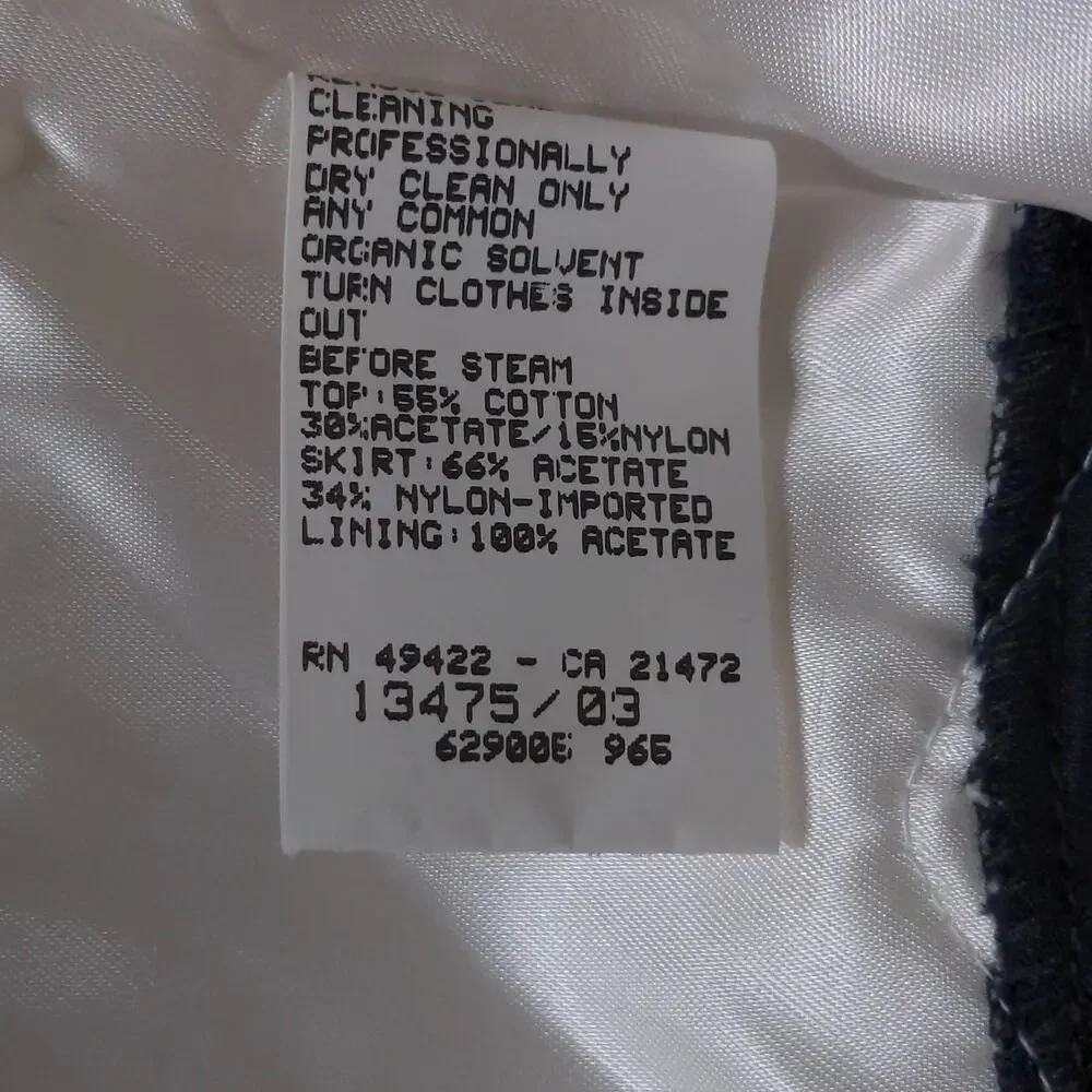 Scott McClintock A Line Dress Black Lined Spaghetti Strap Lace 6 New Deadstock - Picture 8 of 15